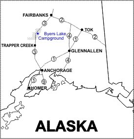 Byers Lake Location Map