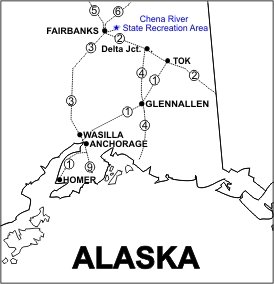 Chena River SRA Location Map