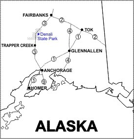 Denali State Park Location Map