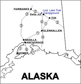 Lost Lake Campground Location Map