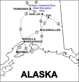 Lower Chatanika SRA Location Map
