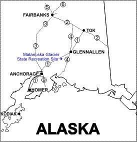 Matanuska Glacier SRS Location Map