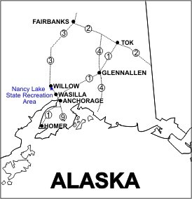Nancy Lake SRA Location Map