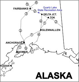 Quartz Lake SRA Location Map